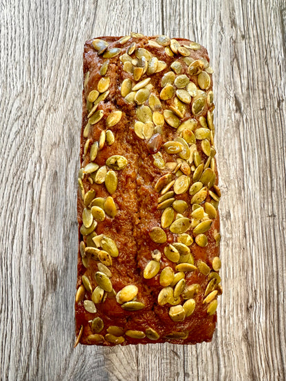 Pumpkin and maple syrup tea cake