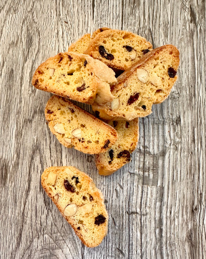 Cantucci  "Cranberries and Almonds Cookies".