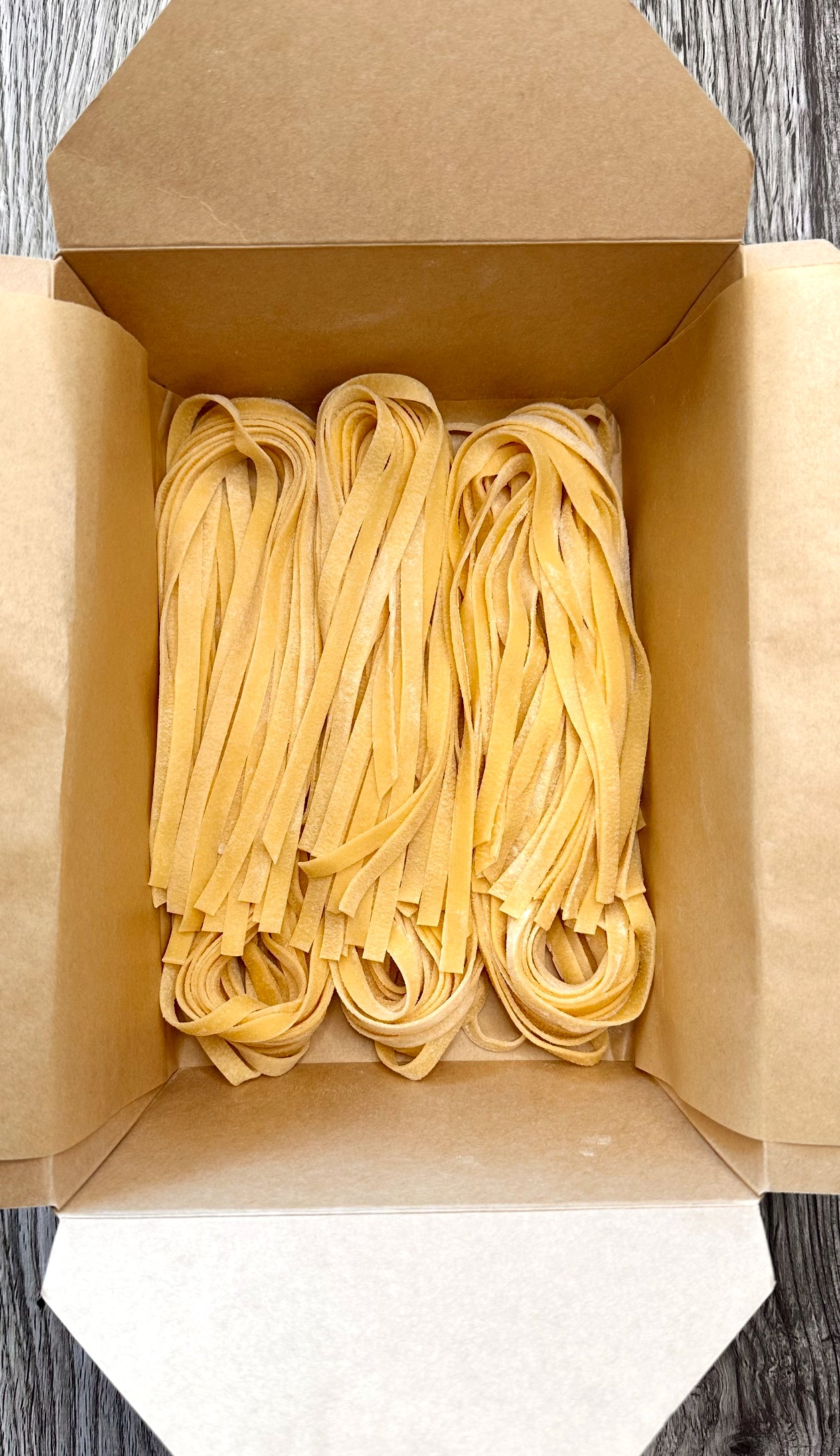 TAGLIATELLE. "Fresh Egg Pasta Made To Order Hand Cut"
